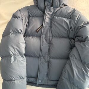 Aritzia Blue Puffer Jacket